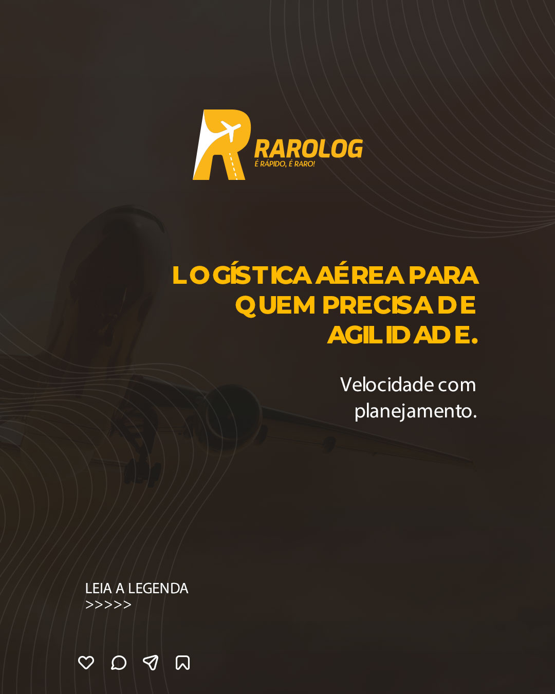 Nem toda operação pode esperar.
Quando prazos são críticos e a carga precisa chegar com rapidez, o transporte aéreo se torna a solução mais eficiente.
A Rarolog atua com planejamento logístico especializado para garantir entregas rápidas sem abrir mão do controle e da segurança.
Mais agilidade para sua operação.
Mais eficiência para o seu negócio.

#LogisticaAerea #TransporteAereo #Rarolog #EntregaRapida #LogisticaEmpresarial #AltaPerformanceLogistica
