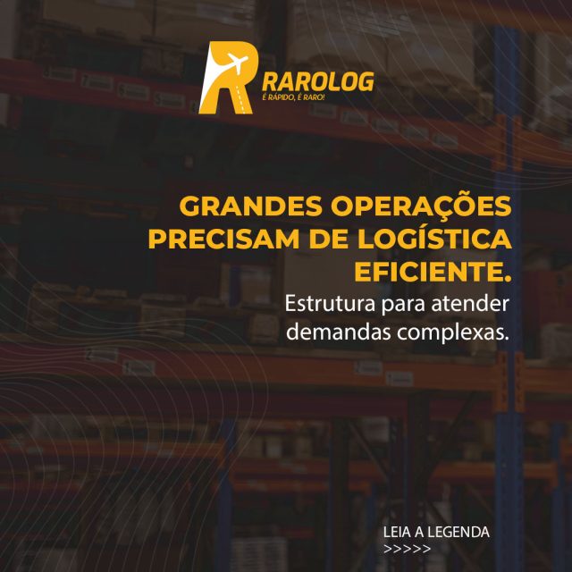 Empresas que operam com grandes volumes logísticos precisam de parceiros preparados para lidar com demandas complexas.

A Rarolog atua com planejamento e estrutura para atender operações de alto nível, garantindo agilidade e organização em cada envio.

Logística aérea especializada para empresas que precisam de eficiência real.

#LogisticaEmpresarial #OperacoesLogisticas #Rarolog #TransporteAereo #AltaPerformanceLogistica