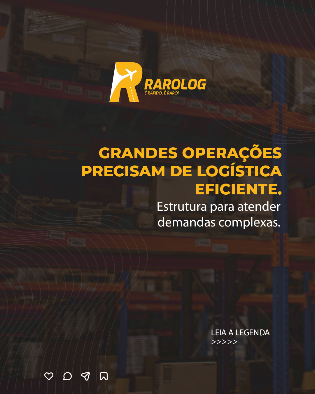 Empresas que operam com grandes volumes logísticos precisam de parceiros preparados para lidar com demandas complexas.

A Rarolog atua com planejamento e estrutura para atender operações de alto nível, garantindo agilidade e organização em cada envio.

Logística aérea especializada para empresas que precisam de eficiência real.

#LogisticaEmpresarial #OperacoesLogisticas #Rarolog #TransporteAereo #AltaPerformanceLogistica
