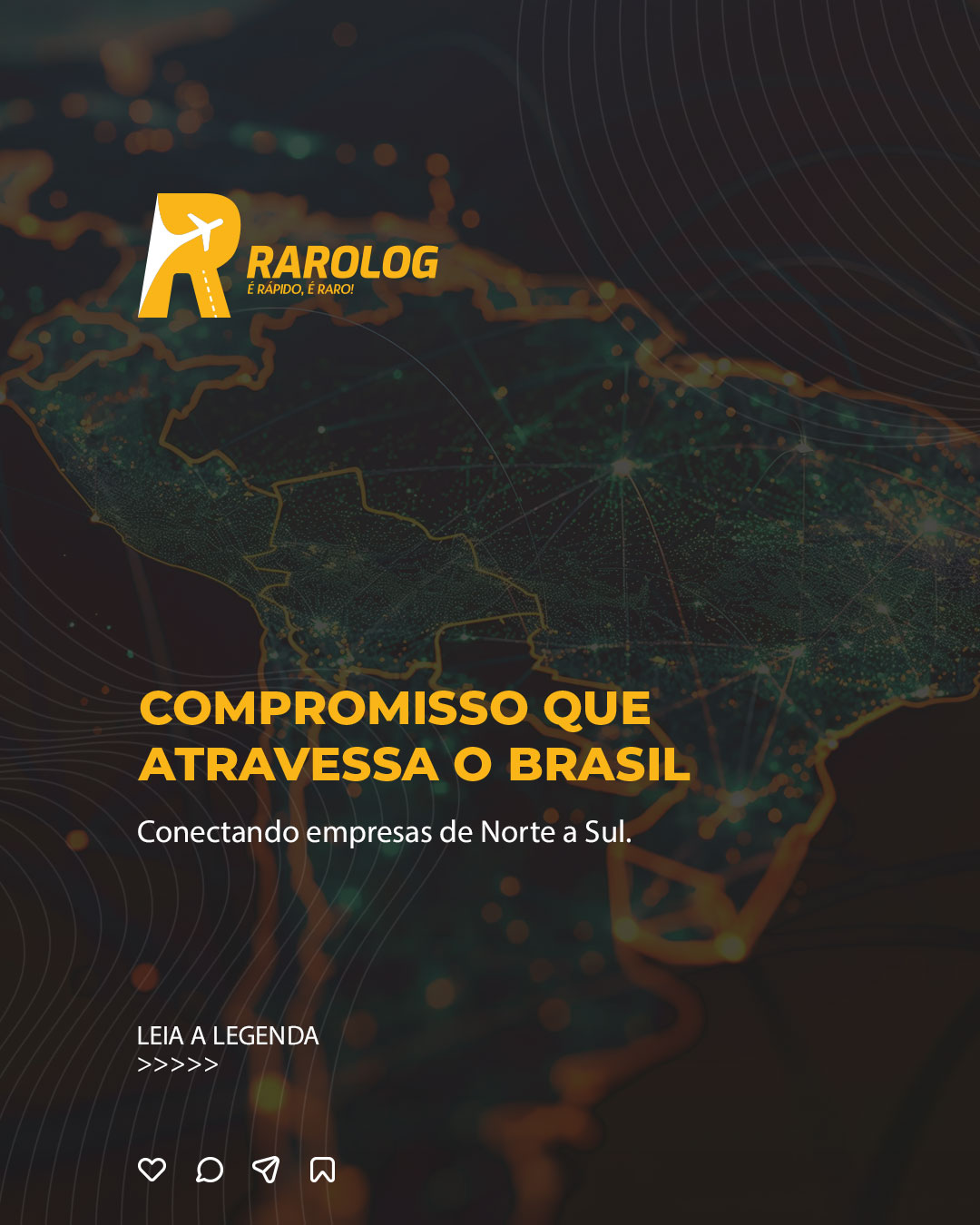 Nossa atuação é nacional.

Todos os dias conectamos empresas através da logística aérea.

Rapidez.
Segurança.
Controle.

Esse é o padrão Rarolog.
