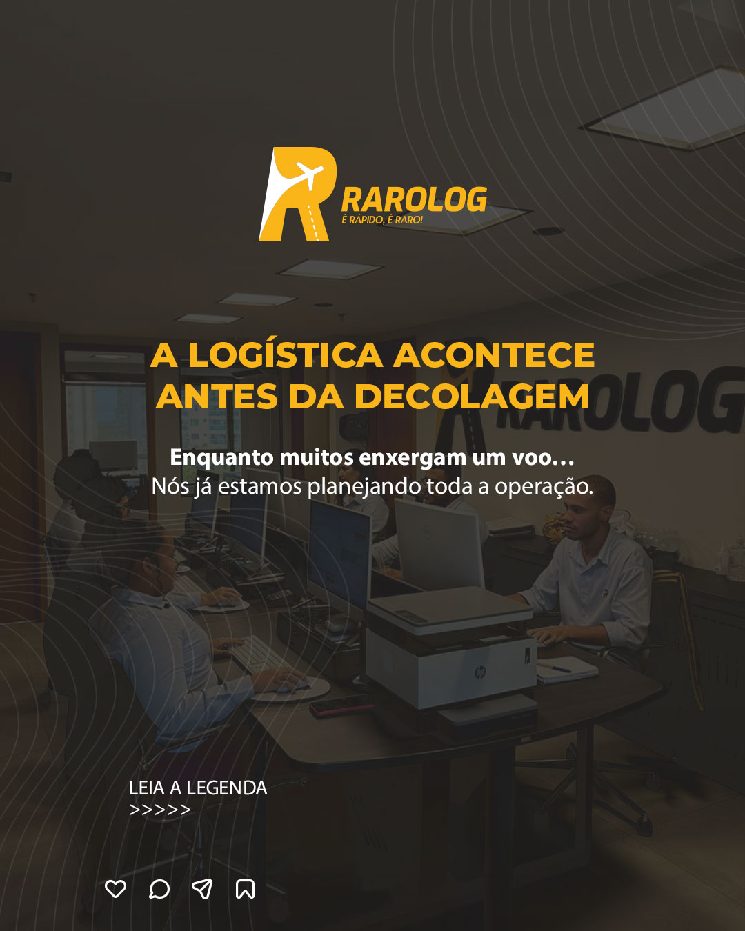 Uma operação aérea eficiente começa muito antes do avião levantar voo.

Planejamento.
Conferência.
Monitoramento.
Comunicação entre equipes.

Cada detalhe influencia diretamente no sucesso da entrega.

É esse cuidado que faz toda diferença.
